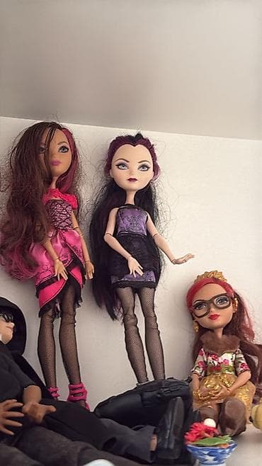 barbi kuklasi: Monster High və Ever After High temalı kolleksiya kuklaları dəsti - — 3
