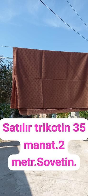 et xali ucun derman: Trikotin parça – sovet istehsalı. - Uzunluq: 2 metr - Qiymət: 35 — 1