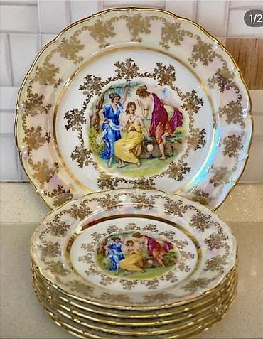 Boşqablar, rəng - Çəhrayı