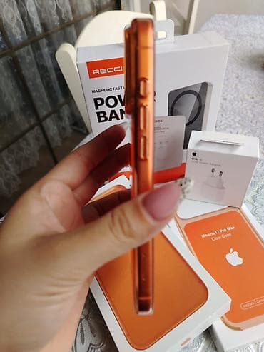 iphone 11 elde: IPhone 17 Pro Max, 256 GB, Narıncı, Zəmanət — 4