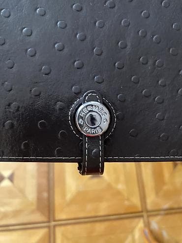 Portmone, pulqabıları: Hermès Paris dəri cüzdan/üzlük - Material: kabartmalı naxışlı, parlaq — 2