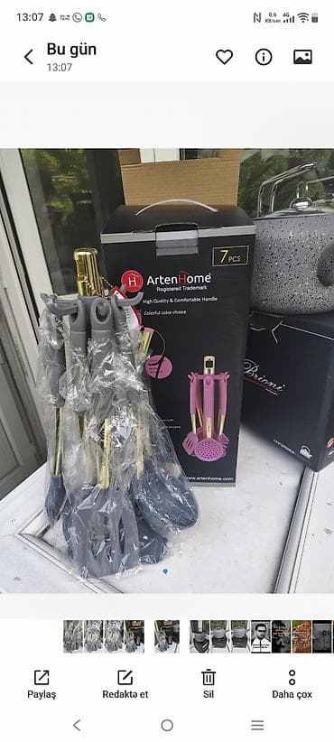 ArtenHome 7 Parça Mətbəx Ləvazimatı Dəsti - Brend: ArtenHome — 6