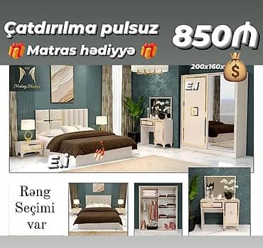 Yataq otağı dəsti rəng seçimi var lalafo.az -da Yataq otağı dəsti rəng seçimi var