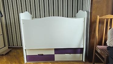 sirmə: Uşaq beşiyi – “baby mood” modelinə bənzər, ağ rəngli, bənövşəyi — 2