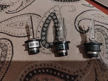osram: Avtomobil üçün ksenon lampalar (D2S/D2R tipli). Şəkillərdə 3 ədəd — 3