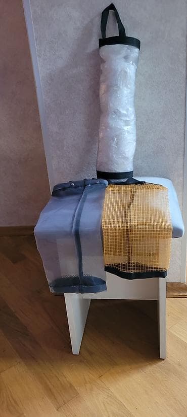parda tul: Mətbəx tullantı torbaları üçün saxlayıcı və 2 ədəd asma təşkilatçı — 2