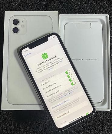 iphone 8pulus: IPhone 11, 128 GB, Ağ, Zəmanət, Simsiz şarj, Face ID — 3