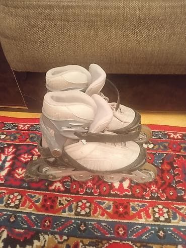 Digər idman və istirahət malları: Uşaqlar üçün konki rəngi açıq boz ölçü 36 — 3