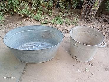 su samuru: Sinklər və vedrə – sinklənmiş metal dəst - Material: qalvanizə — 1