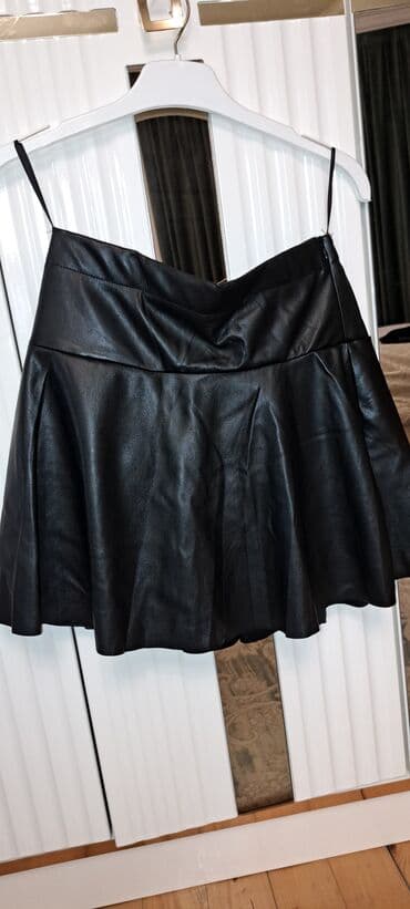 büzmə karandaş ətək: Mini Ətək, New Yorker, Dəri, XS (EU 34) — 2