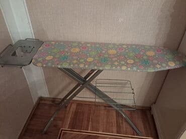 lovhe: Ütü masasının təsviri - Geniş, uclu formalı ütüləmə səthi – rəngarəng — 2