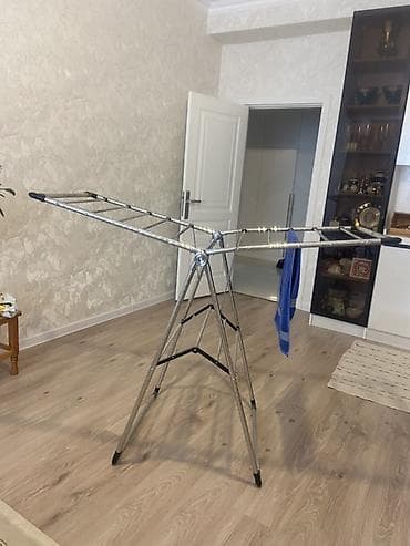 metbex cilciraqlari: Metal geyim qurudan asılqan – üçayaqlı, qatlanan model — 2