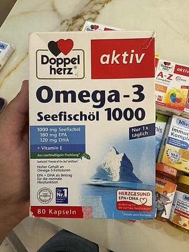Doppelherz aktiv Omega-3 Seefischöl 1000 – dəniz balığı yağından
