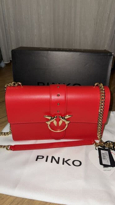Great Wall: Orijinal Pinko U Size çanta, İtaliyadan alınıb. 	•	Yeni, etiket — 2