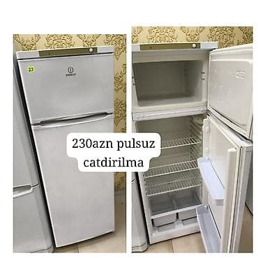 soyuducu topdan satis: 2 qapılı Indesit Soyuducu Satılır, rəng - Ağ — 1
