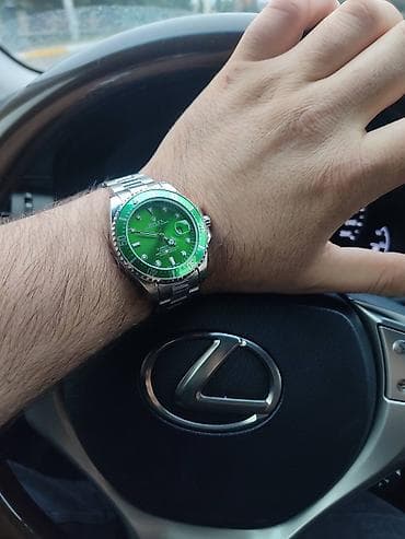 dəmir saat: Qol saatı, Rolex, rəng - Yaşıl — 3