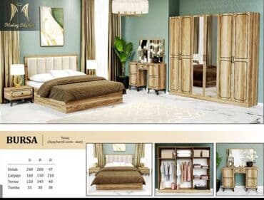 moydadır modelleri: İkinəfərlik çarpayı, Komod, Dolab, 2 tumba, Rusiya, Yeni — 3