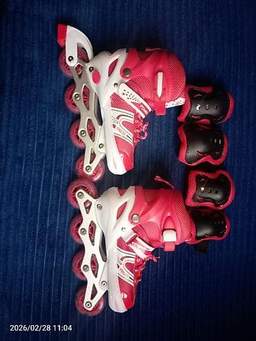 Velosiped ehtiyyat hissələri: Uvan razin. Uşaq üçün inline rollerskates dəsti 36dan 38 ölçuye qeder — 3