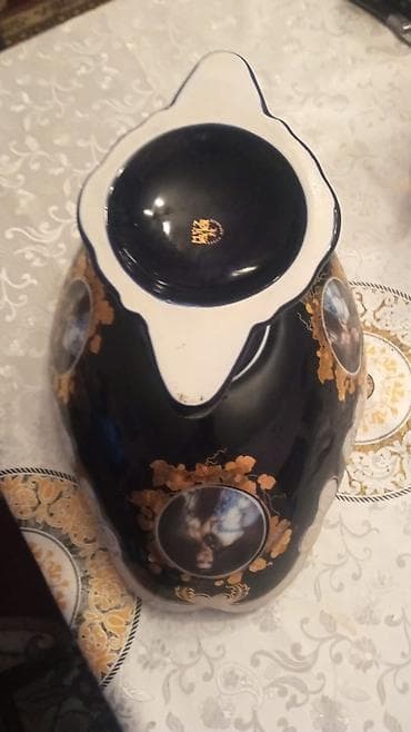 süfre bezemek: Məhsul: Dekorativ porselen qab Təsvir: - Dərin, dalğalı kənarlı — 2