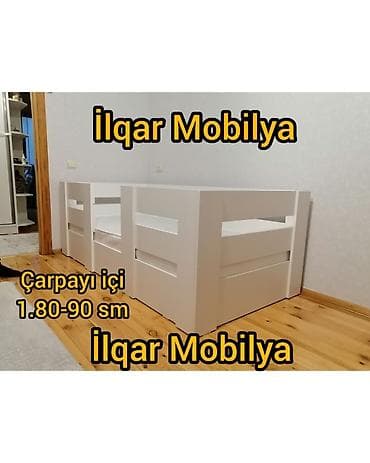 carpayilar: Birnəfərlik, Bazasız, Ödənişli matras, Siyirməsiz, Türkiyə, Mat laminat — 5