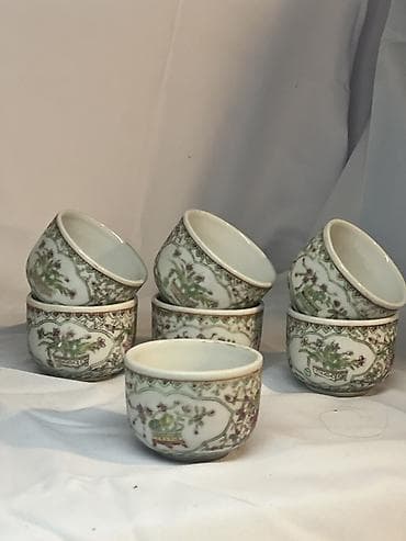 Çay dəsti, rəng - Ağ, Farfor, 8 nəfərlik