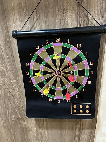 uşaq oyun: Maqnitli dart taxtası – divardan asılan rulon tipli model. - Ölçü — 1