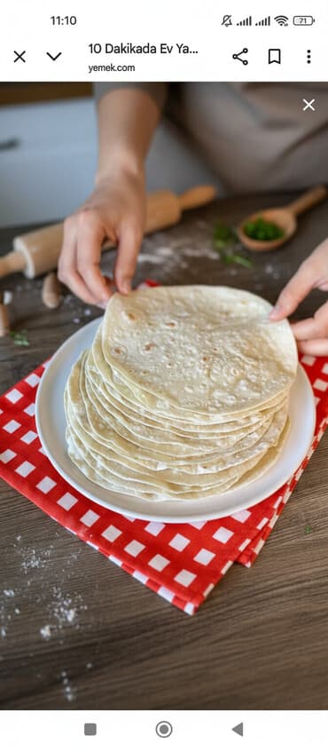 Məhsul: Ev üsulu yuxa/lavaş dəsti Təsvir: - Nazik, yumuşaq və elastik — 1