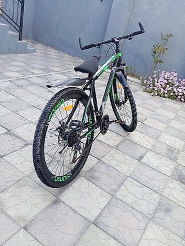 Спортивные велосипеды: Çox az sürülüb MTB dağ velosipedi – Odiosa markalı, qara-yaşıl dizayn — 2