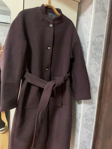 Baş geyimləri: Palto, Zara, M, rəng - Qəhvəyi — 7