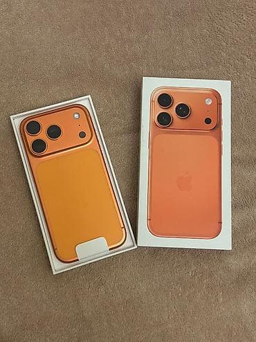 IPhone 17 Pro, 256 GB, Narıncı, Zəmanət, Barmaq izi, Simsiz şarj