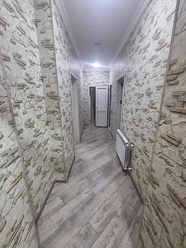gence ev: 3 otaqlı həyət evi - Plan: girişdə pilləkənli eyvan, uzun işıqlı — 2