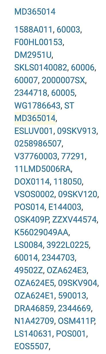 Mitsubishi Pajero Mantero Pickup Triton L 200 üçün Oksigen Sensoru — 4