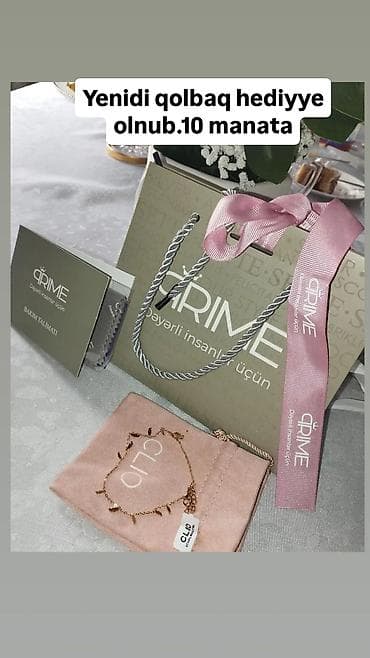 qol satlar: Brend: GRIME Məhsul: Zərif qolbaq seti Təsvir: - Nazik zəncirli — 1