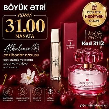 black leather parfum: Faberlic ətirləri və baxım məhsulları - Beauty Café Cherry qadın — 1