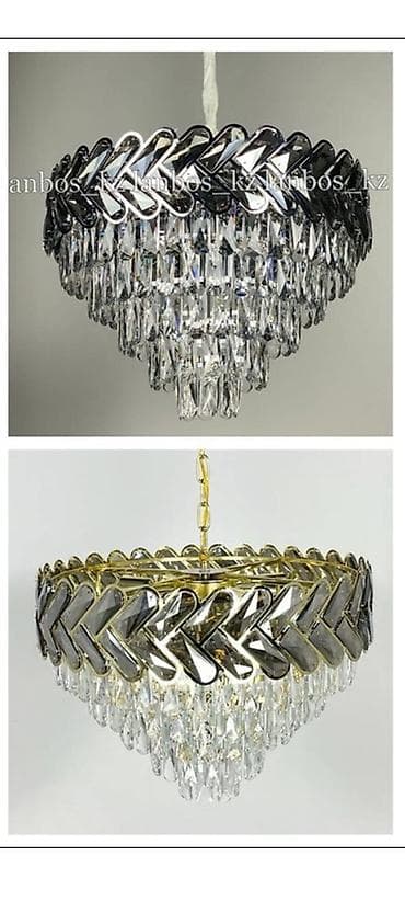 Ev üçün dekor: Çılçıraq, 10 və daha çox lampa, Metal — 1