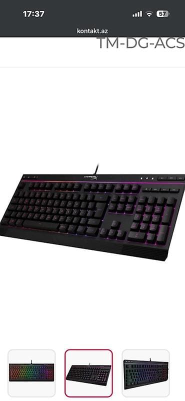diz ustu komputerlər: HyperX Alloy Core RGB oyun klaviaturası - RGB işıqlandırma: 6 zonalı — 5