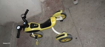 детские машинки на педалях: Uşaq üçtəkərli velosipedi – sarı/qara rəngdə Xüsusiyyətlər: - 3 — 5