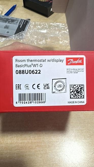 Danfoss BasicPlus2 WT‑D otaq termostatı (ekranlı) Model: 088U0622