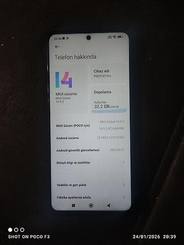 en ucuz 13: Poco X3 Pro, 256 GB, rəng - Boz, Sensor, Barmaq izi, Face ID — 4