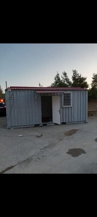 Metal konteyner ev/ofis - Ölçü: təxminən 6 m uzunluq (standart 20ft