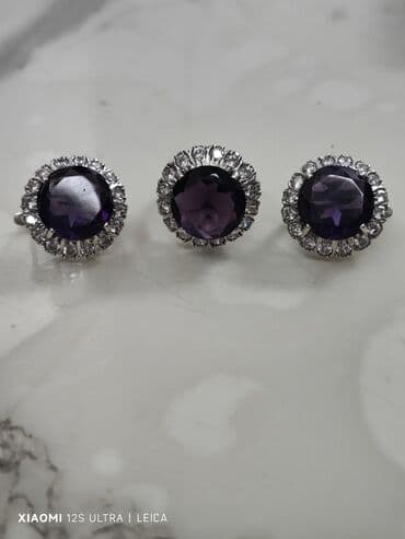 qedimi mirvari: Dəstə daxildir: Üzük, Sırğa, Gümüş, 925 Əyar — 1