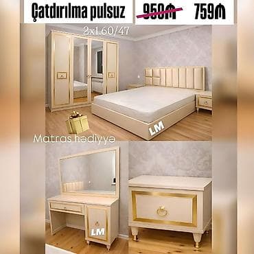 Yataq otagi dəsti : 759₼ Sifarişlə və yeni Dəstə daxildir