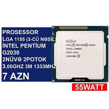 processor komputer: Prosessorlar “LGA 1155 socket (3cü nəsil)” ⭐LGA 1155 (3cü nəsil) İntel — 6
