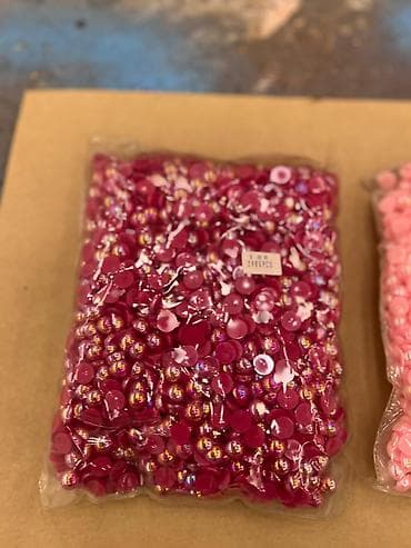 mirvari abadok: İncə dekorativ yarım-muncuq seti – yapışdırma üçün Məhsul təsviri: - — 6