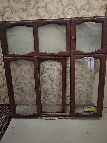 Пиломатериалы: Ağac çərçivəli köhnə tip pəncərə bloku - Material: bərk ağac (tünd — 3