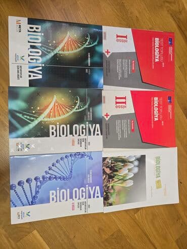 Biologiya vəsaitləri Test toplusu 1ci 2ci hissə - 5 manat (biri)