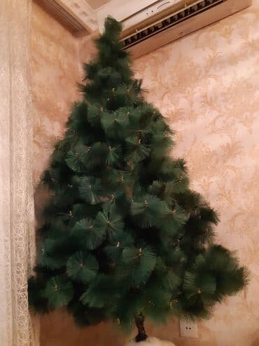 Süni şam ağacı - Realistik, sıx budaqlı süni şam (iynələri uzun və