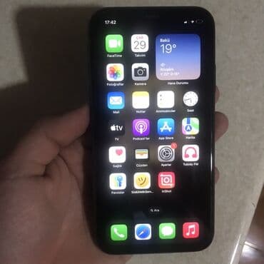 алиса купить в баку: IPhone 11, 64 GB, Qara, Zəmanət, Simsiz şarj, Face ID — 1