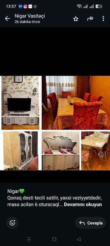 Nigar💚 Qonaq desti tecili satilir, yaxsi veziyyetdedir, masa acilan 6 lalafo.az -da Nigar💚 Qonaq desti tecili satilir, yaxsi veziyyetdedir, masa acilan 6