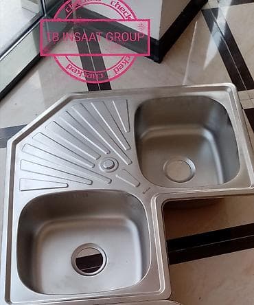 kuncluk: Moyka. Canaq. Çanaq Kuncluk metbex Moykasi. Olcu 83x83.Paslanmayan — 1